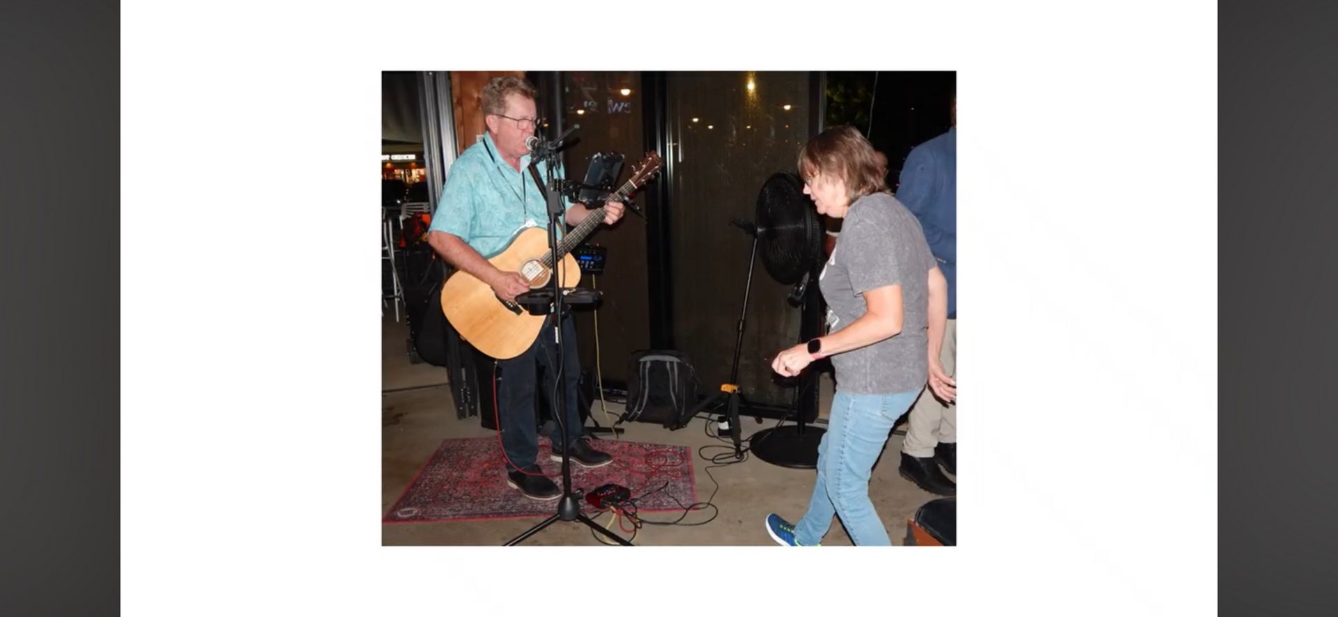Mel Hughes performing live