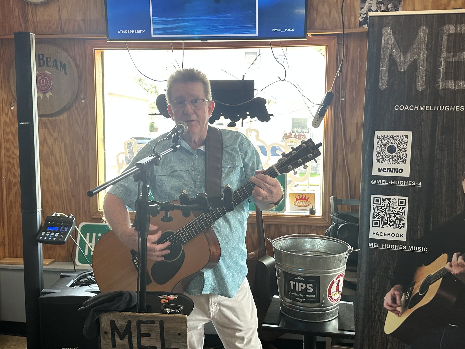 Mel Hughes performing live
