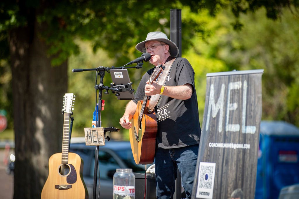 Mel Hughes performing live