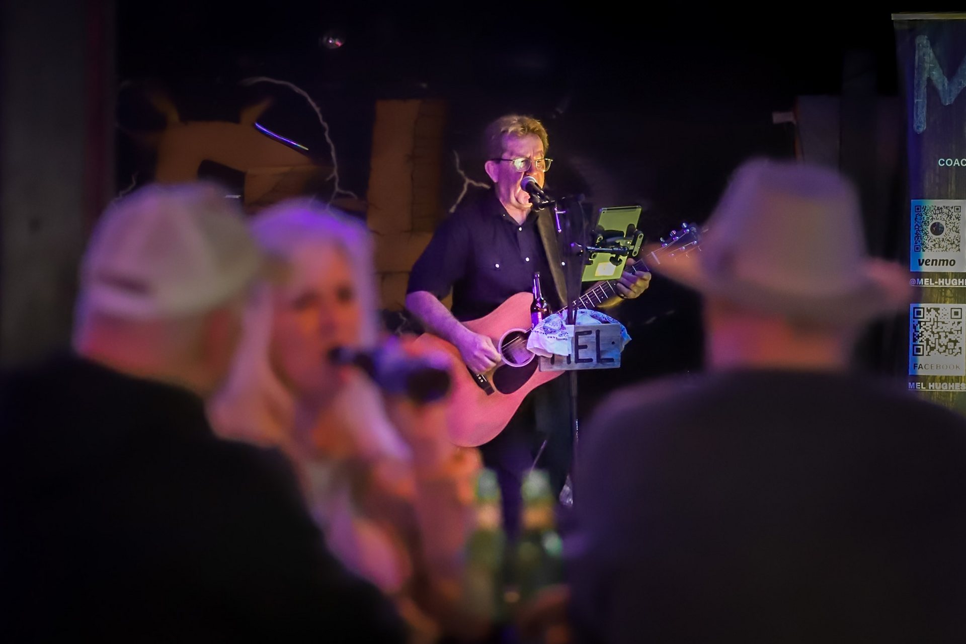 Mel Hughes performing live